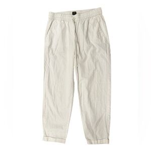 J. Crew Women’s Casual Drawstring Cotton Pants - White
